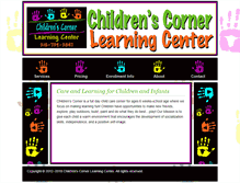 Tablet Screenshot of childrenscornerlc.com